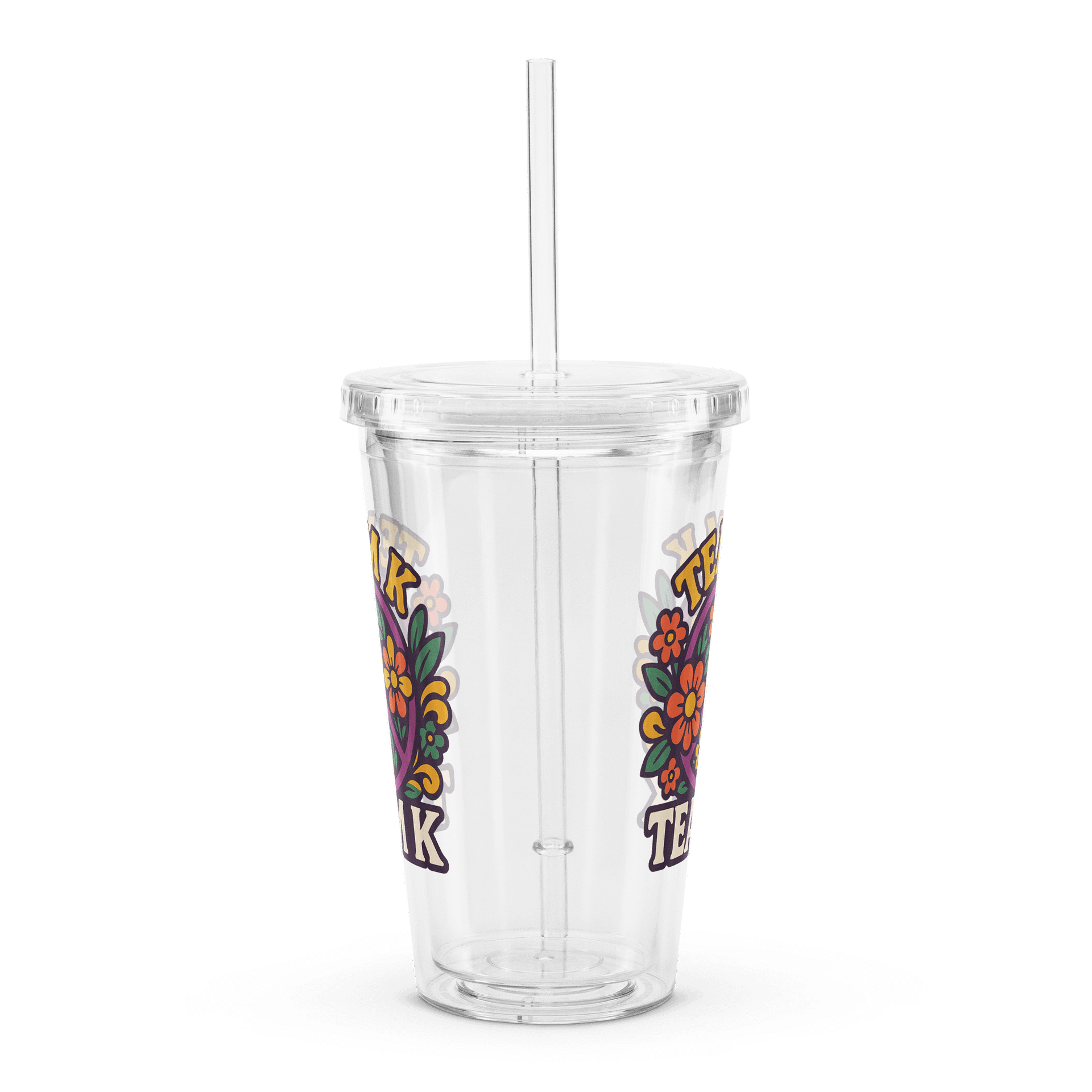 Team K 1960's Clear Plastic Tumbler product image (4)