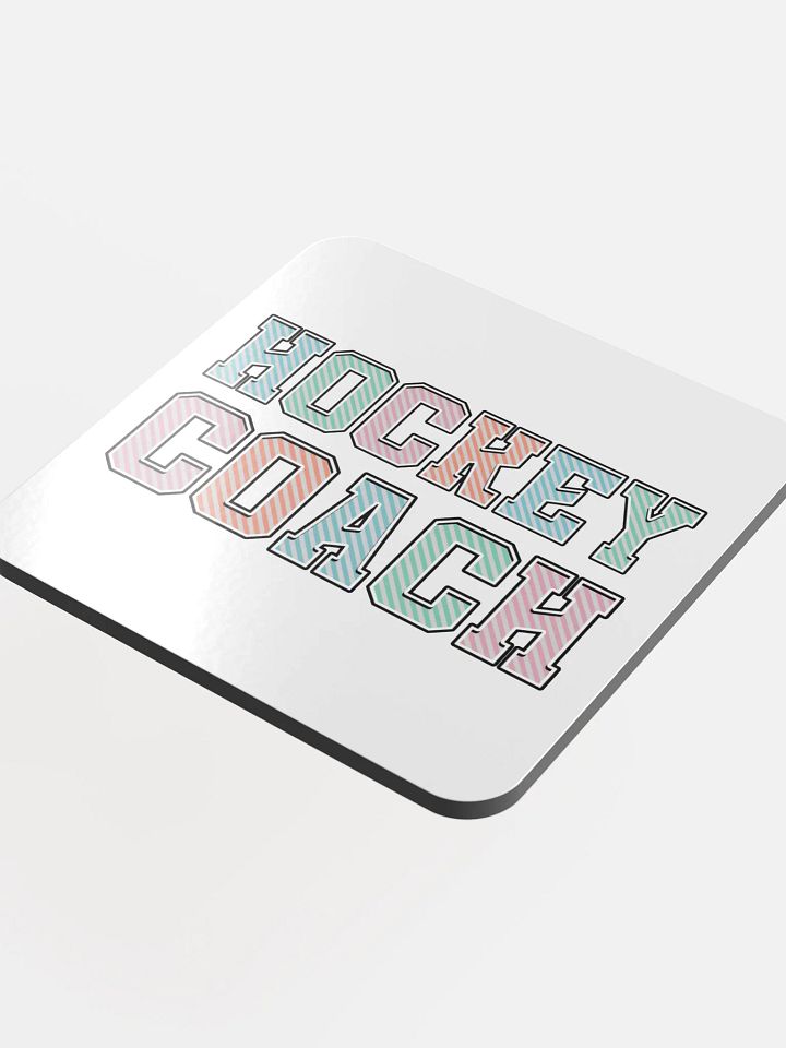 Hockey Coach Striped Cork Coaster product image (1)