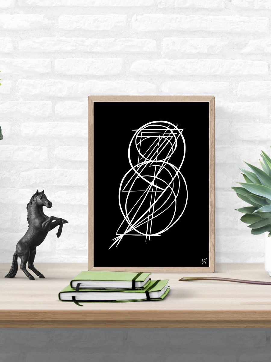 Ethereal Lines Matte Poster - Abstract Image No. 11 product image (13)