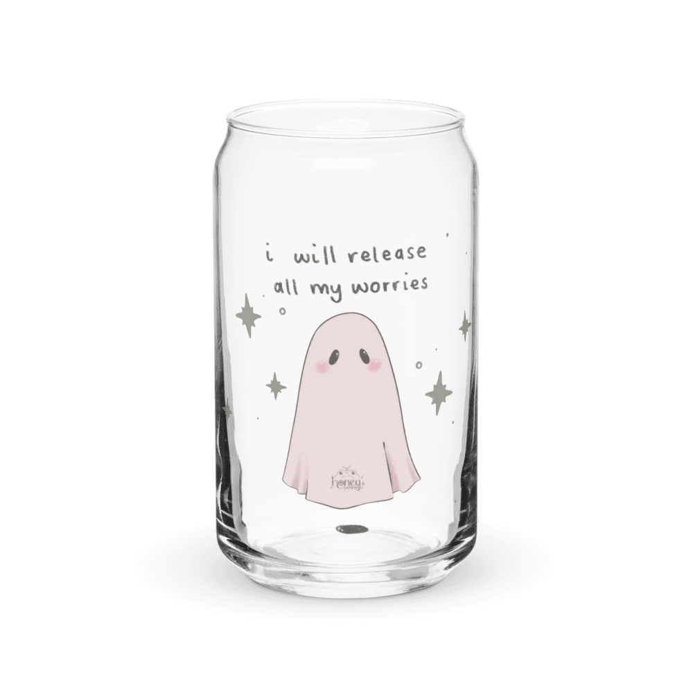 I will release all my worries drink glass product image (2)