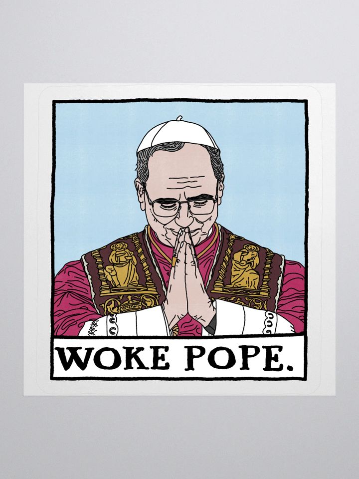 Woke Pope Sticker product image (1)