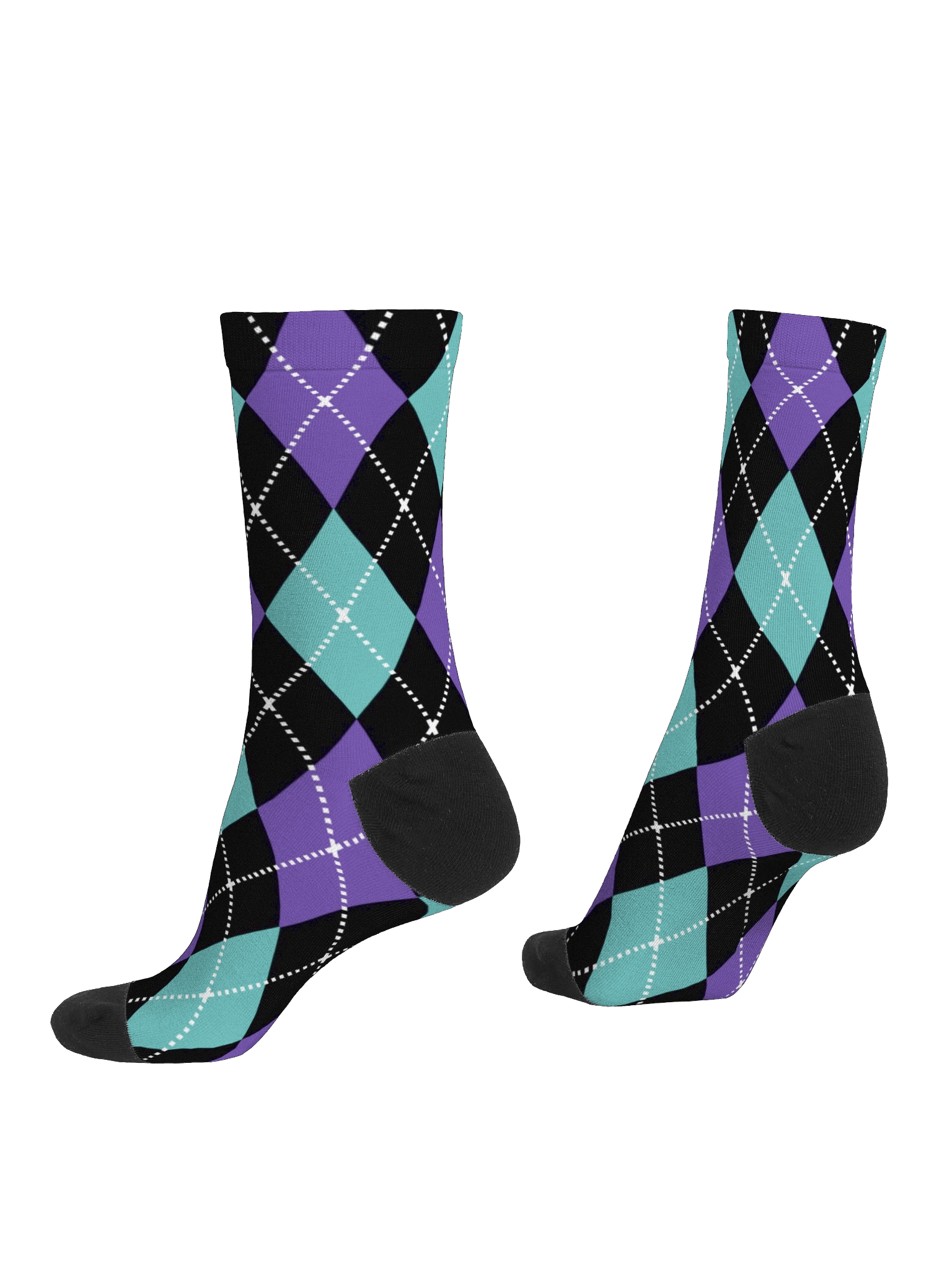 Black Argyle Socks product image (4)