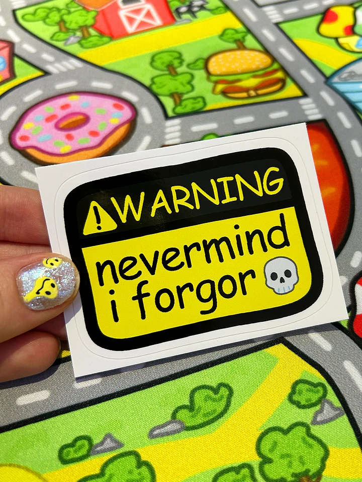 Warning Sticker (i forgor) product image (2)