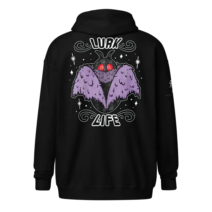 Mothman Lurk Life Zip Hoodie product image (1)