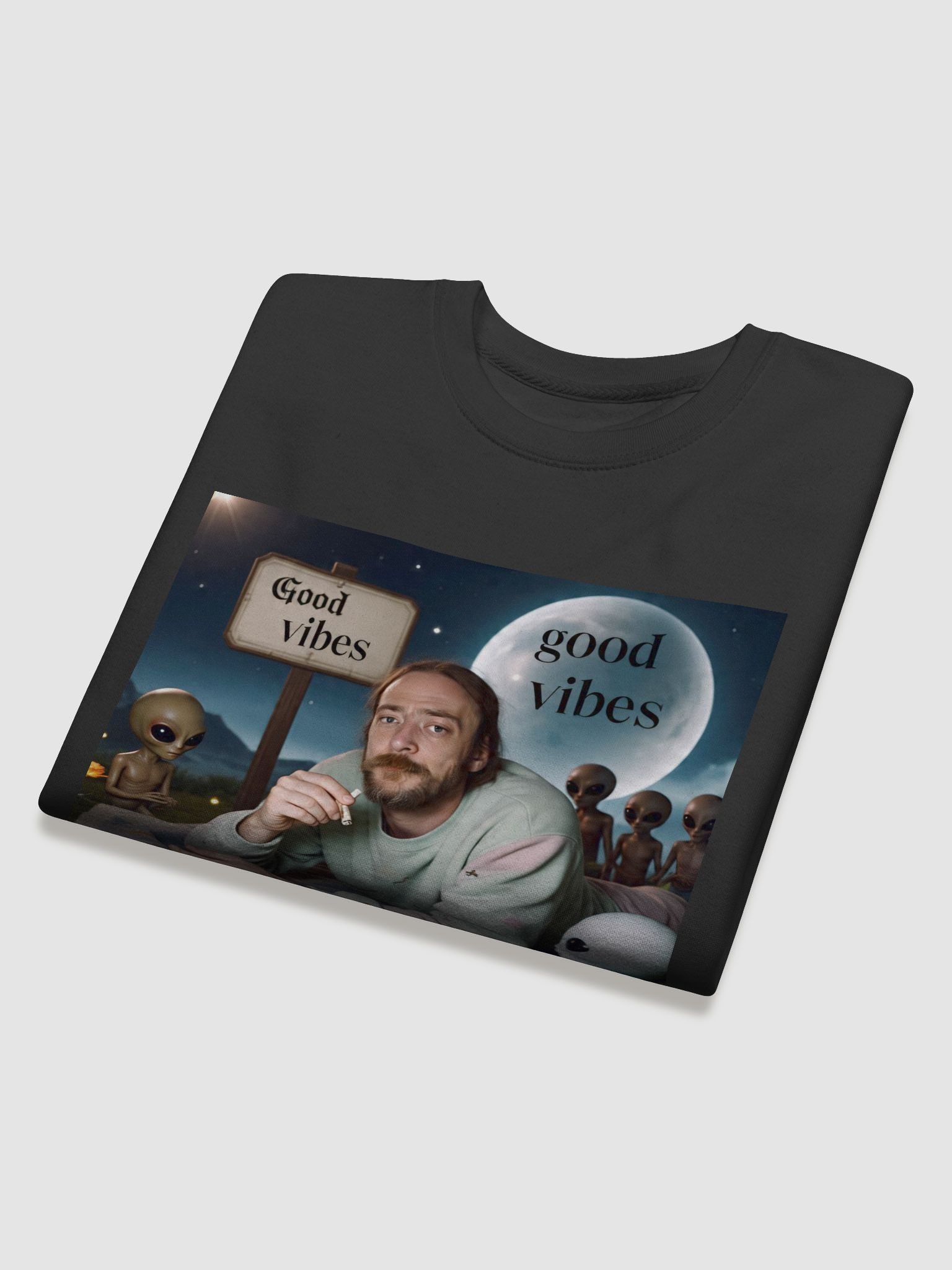 good vibes sweat shirt product image (4)