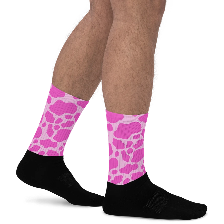 Cow Print Socks- Pink product image (21)