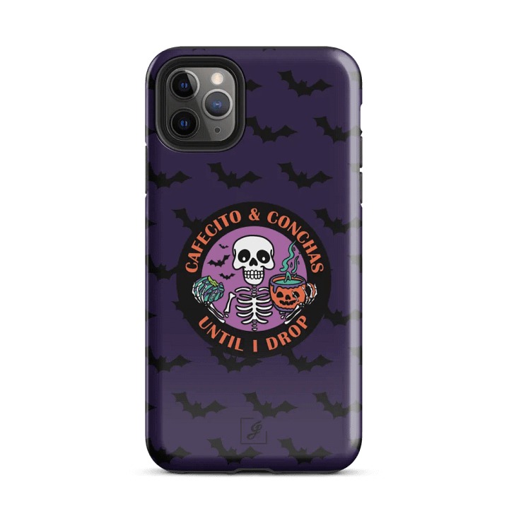 Cafecito and Conchas Halloween Skeleton Tough Case for iPhone® product image (1)