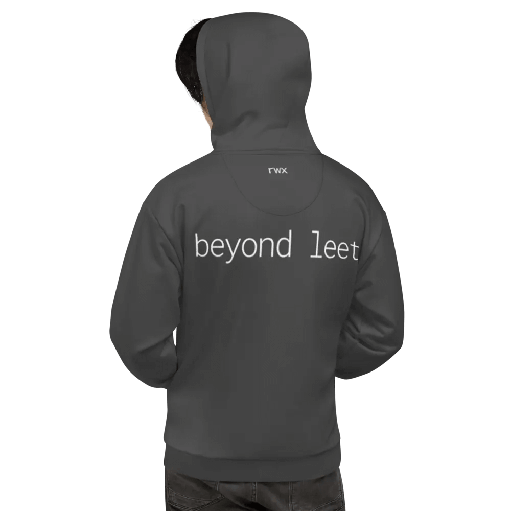 1338, beyond leet hoodie (darker grayscale mode) product image (7)