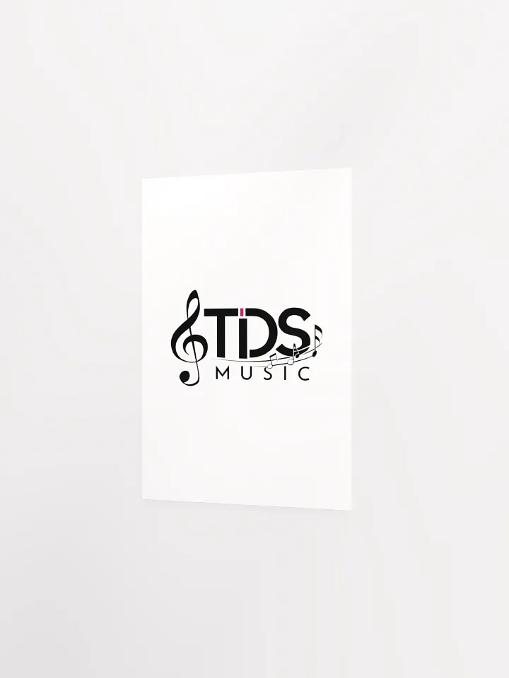 TDS Music White Enhanced Matte Poster product image (2)