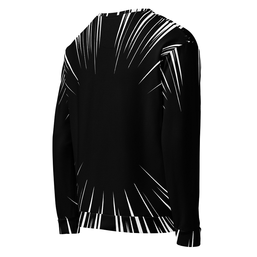 Radial All-Over Print Recycled Unisex Sweatshirt | Eco-Friendly Streetwear | Bold Sustainable Fashion product image (5)