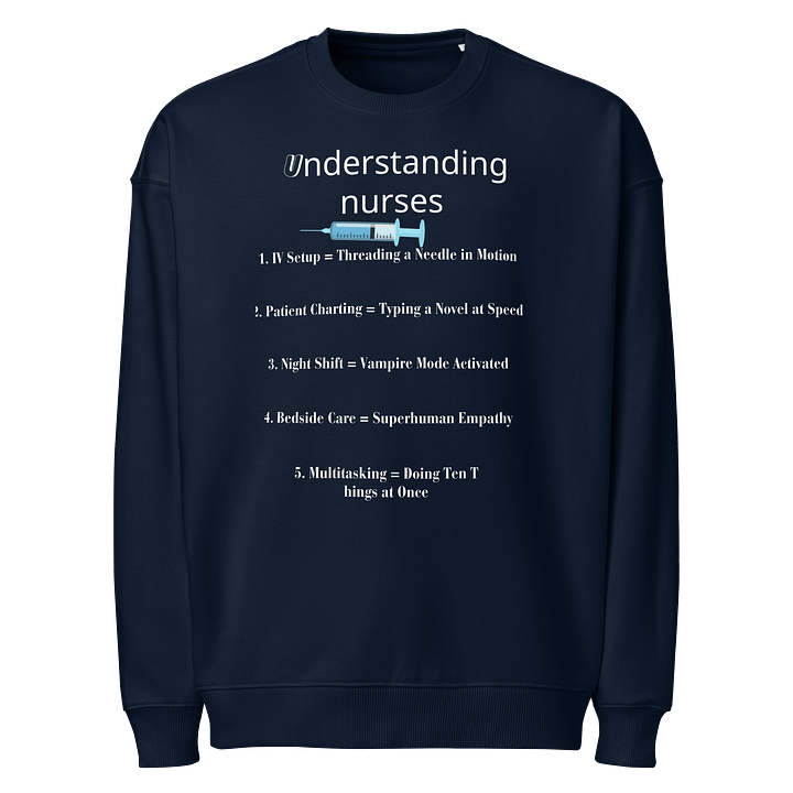 Health Check Unisex Organic Sweatshirt product image (1)