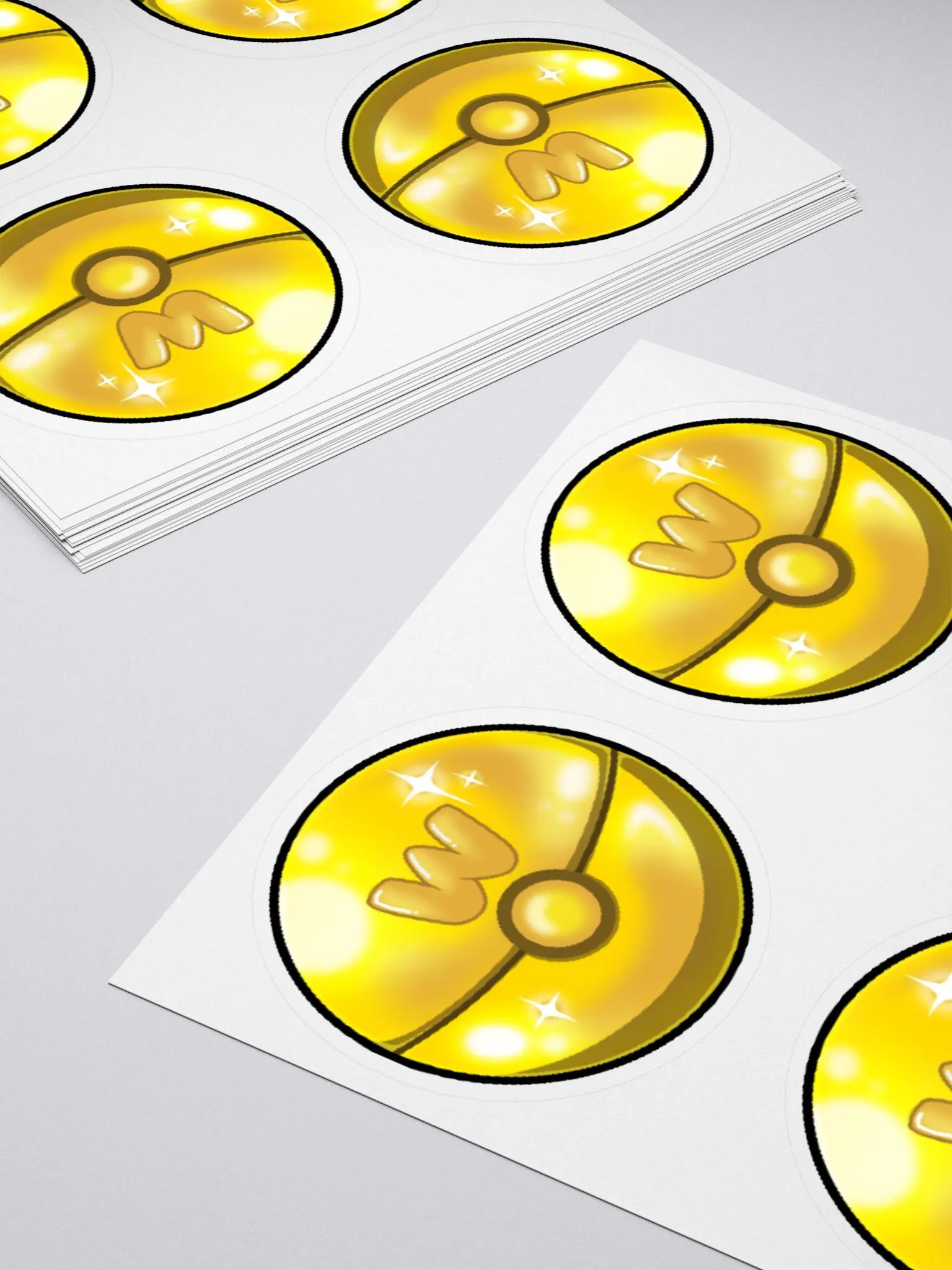 4x Goldball Stickers product image (4)