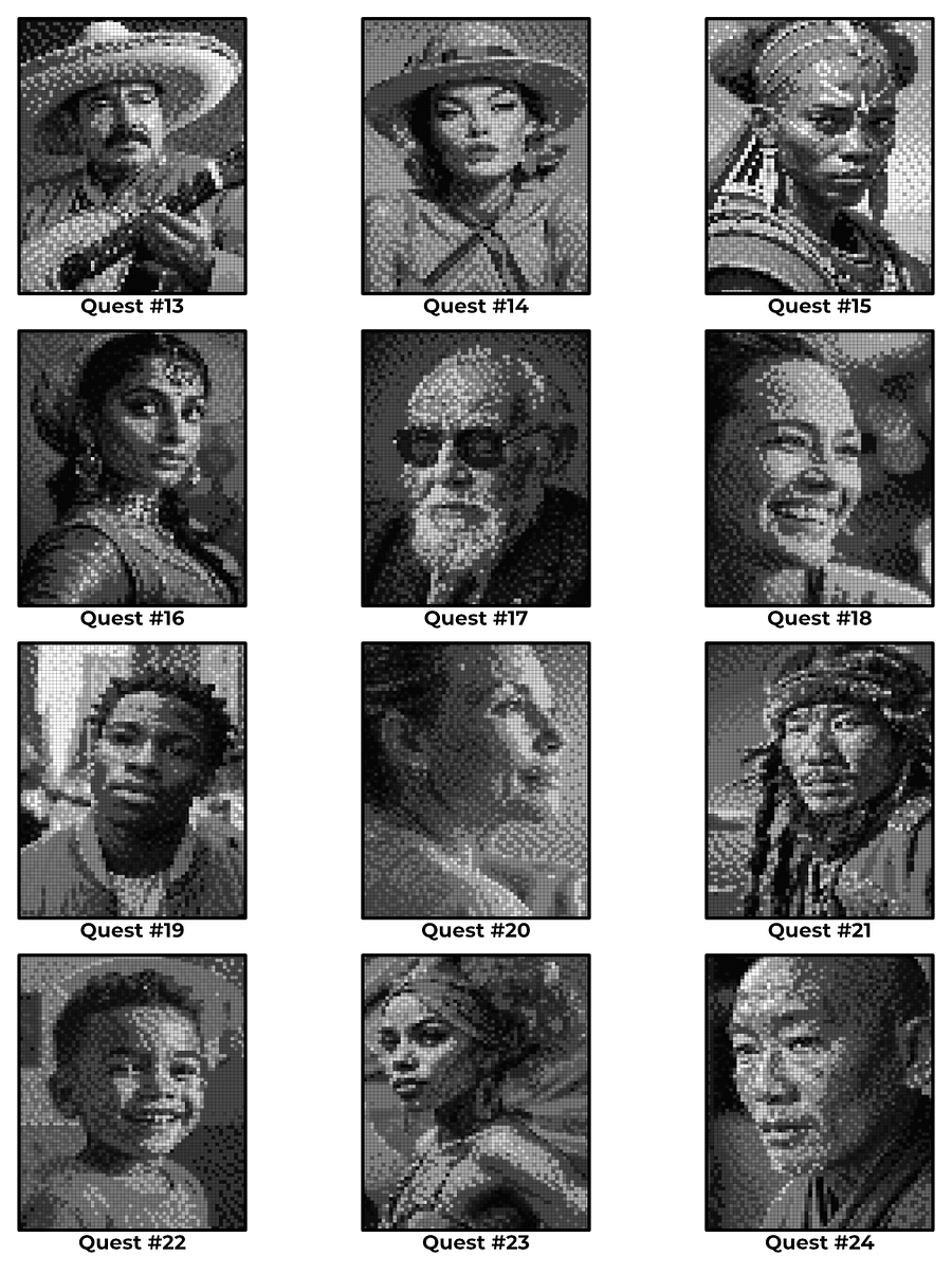 Pixel-Perfect Portrais Coloring Book: Pixel Art Color By Number with 36 Illustrations product image (5)