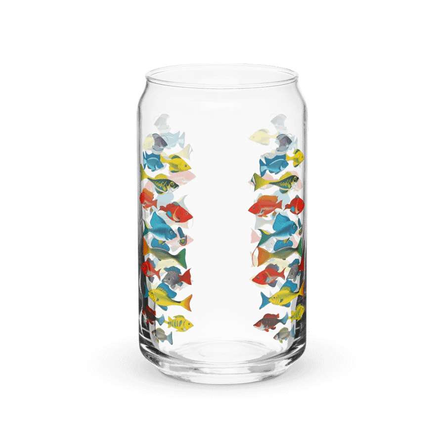 Vibrant Marine Life Can-Shaped Glass product image (2)