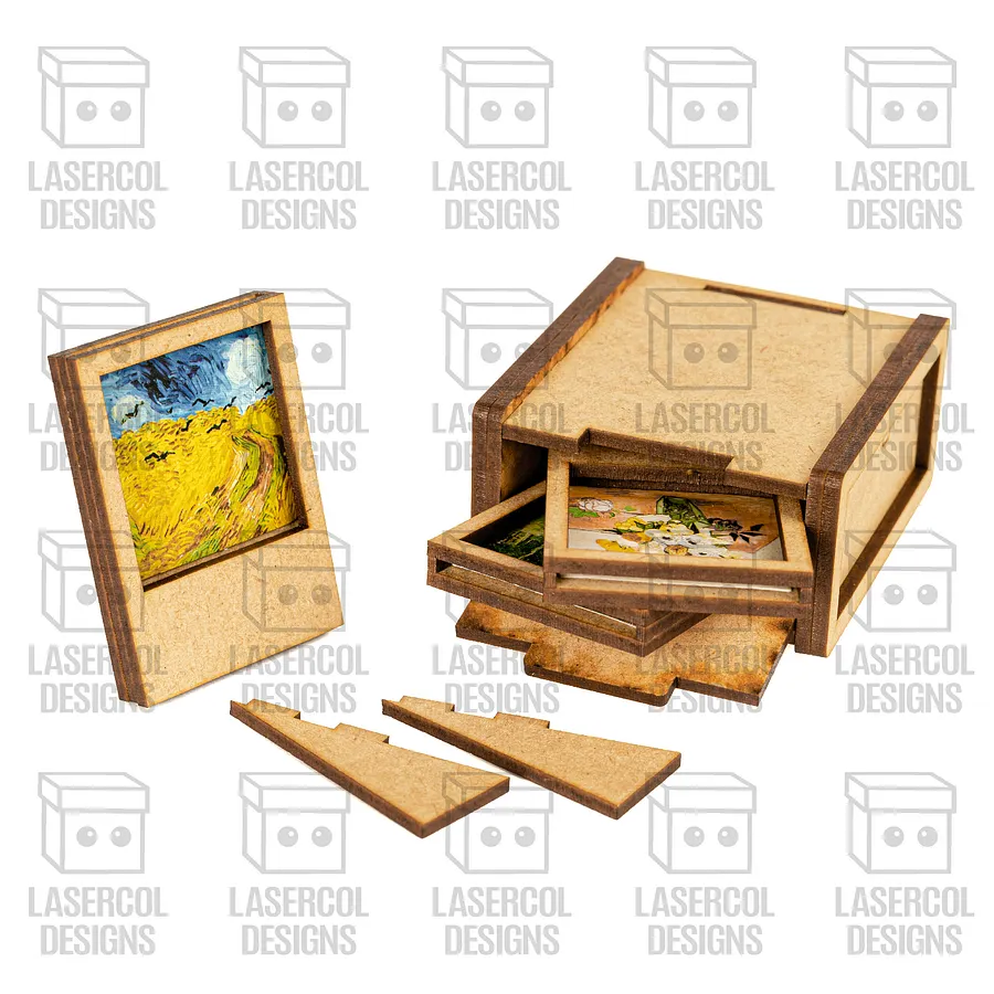 Instant Camera Photo Frames Box - Laser Cut Files product image (6)