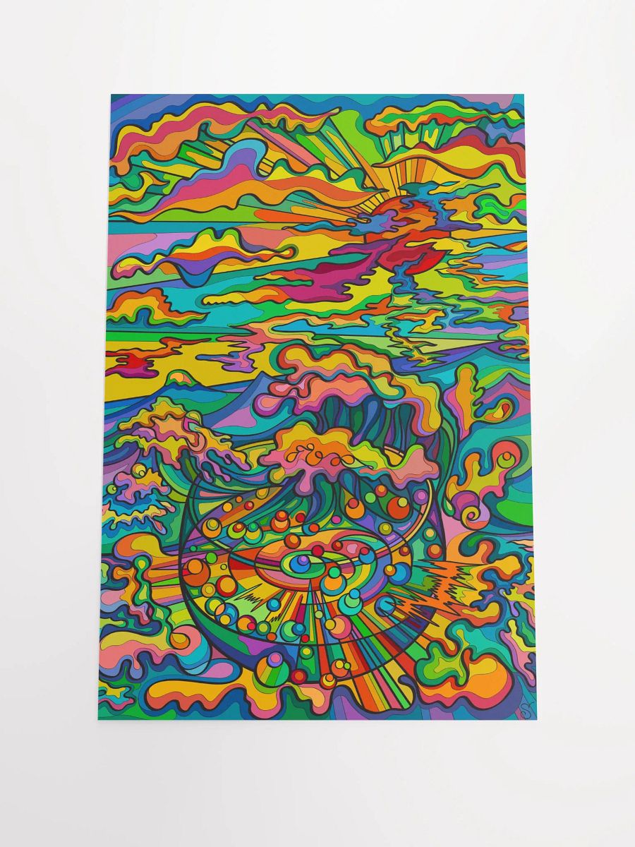 Vibrant Matte Poster Print - Sunset & Glass product image (1)
