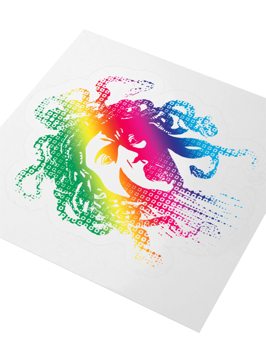 Sticker - Rainbow Medusa (transparent background) product image (3)