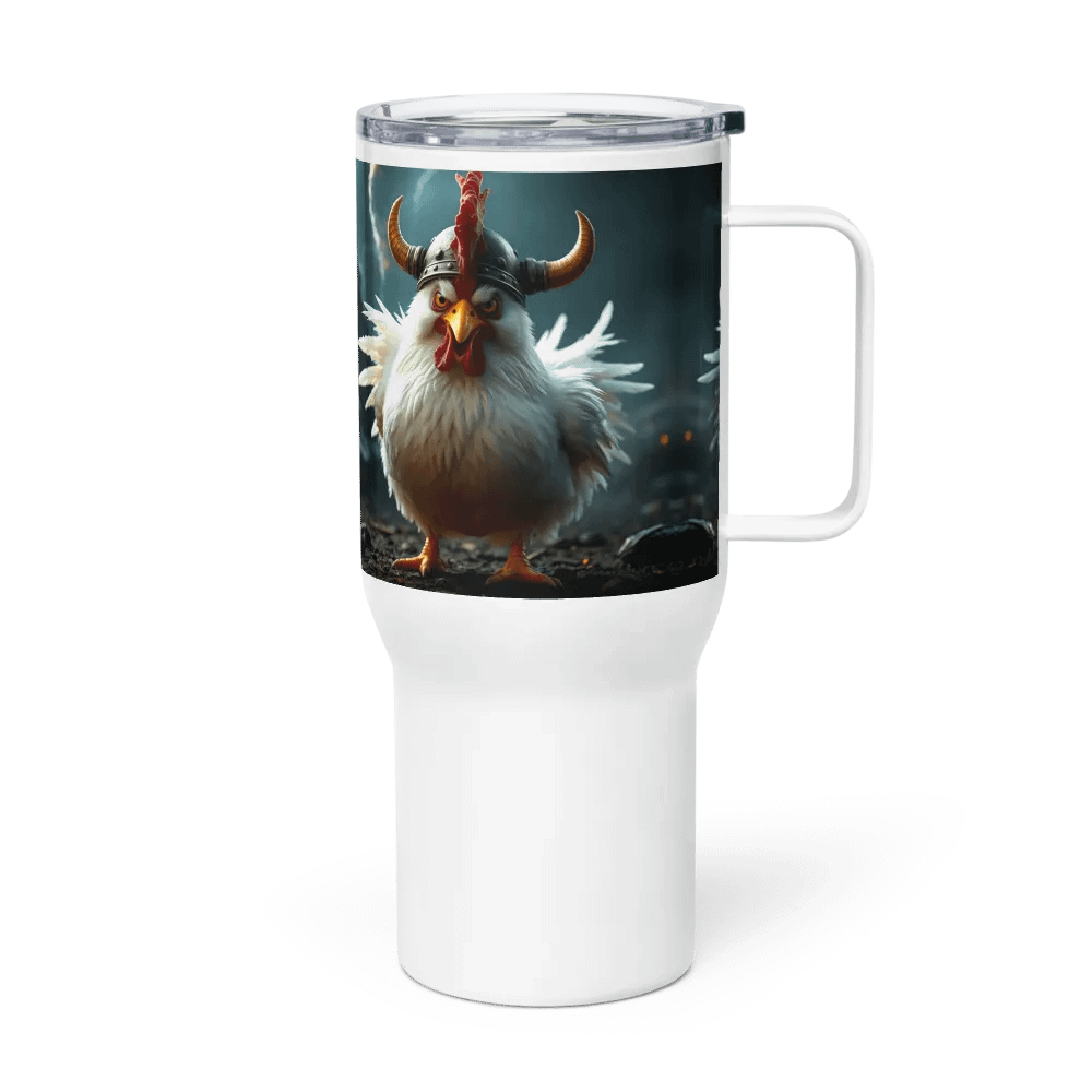 Mirabelle the Battle Chicken Travel Mug product image (4)