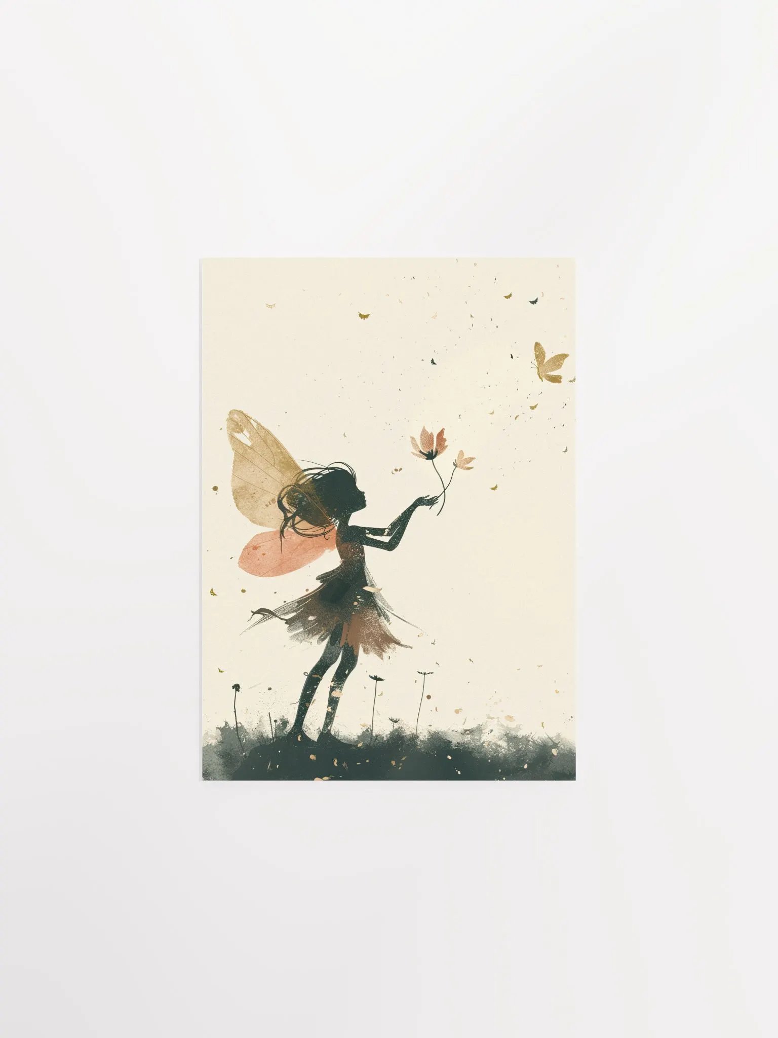 Watercolor Fairy Illustration Whimsical Nursery Art Print product image (11)