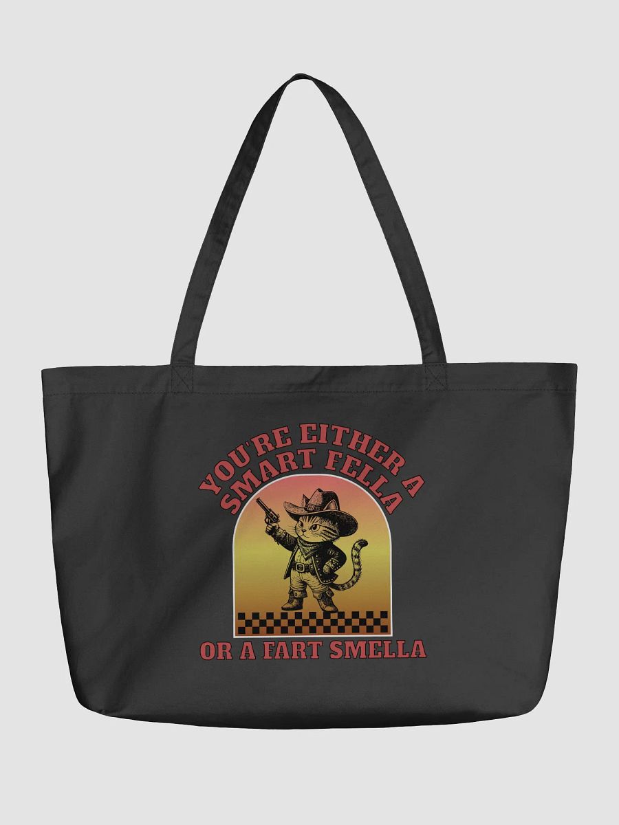 Youre Either A Smart Fella Or A Fart Smella Cat Meow Eco-Friendly Tote Bag product image (5)