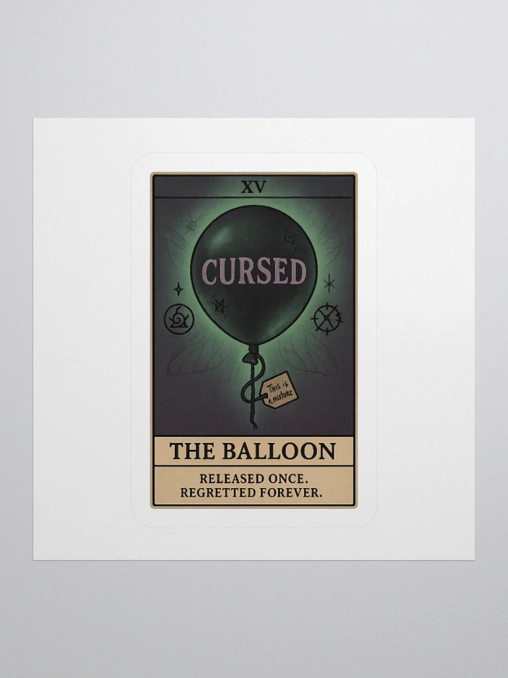 SALE: The Balloon – Cursed Print (Was $7 → Now $5!) product image (1)