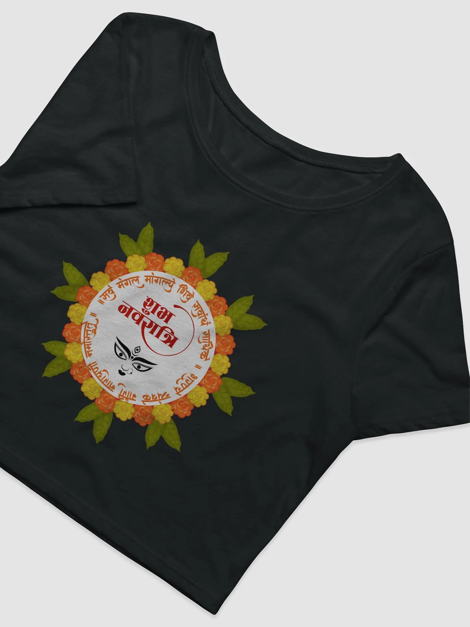 Navratri Women's Crop Tee - Enjoy the festival and Gift for your loved ones product image (4)
