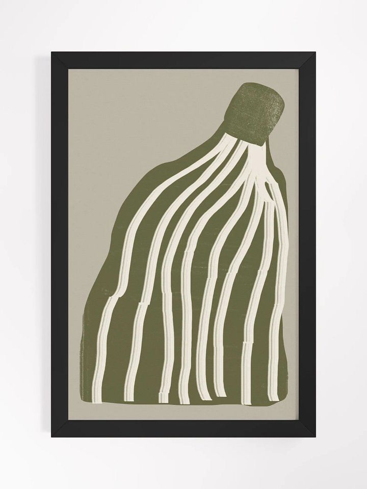 Roots of Abstraction Framed Poster | Minimalist Nature-Inspired Wall Art | Modern Abstract Design for Contemporary Spaces product image (2)