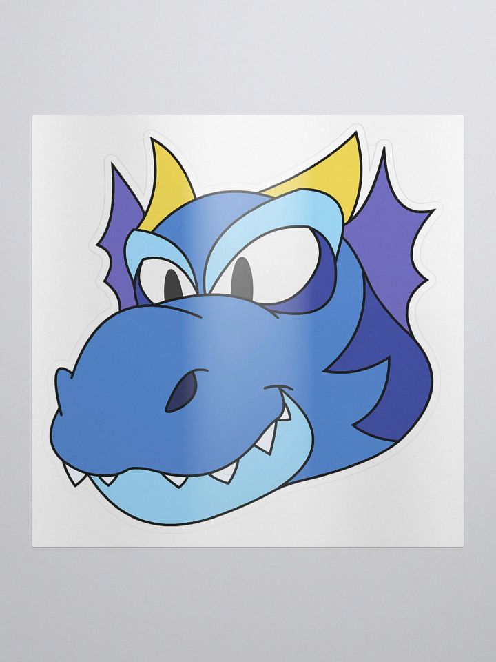 Happy Dragon Blue Sticker product image (1)