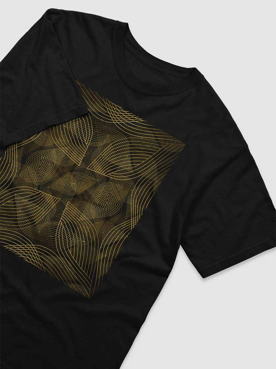 T-Shirt with golden lines and leaf design product image (3)