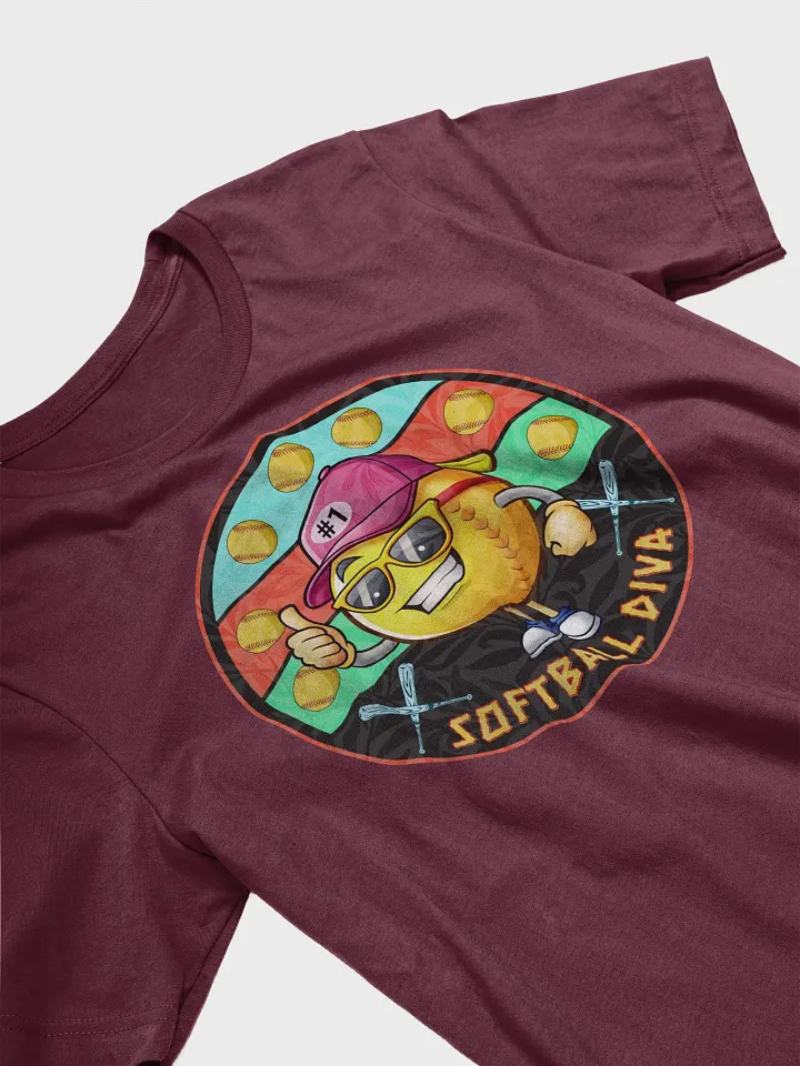 Softball Diva Super Star Bella+Canvas Supersoft T-Shirt product image (14)