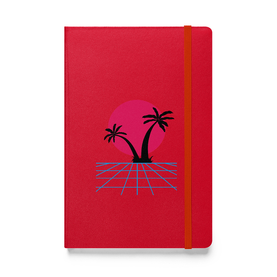 Vaporwave Sunset Hardcover Notebook product image (1)