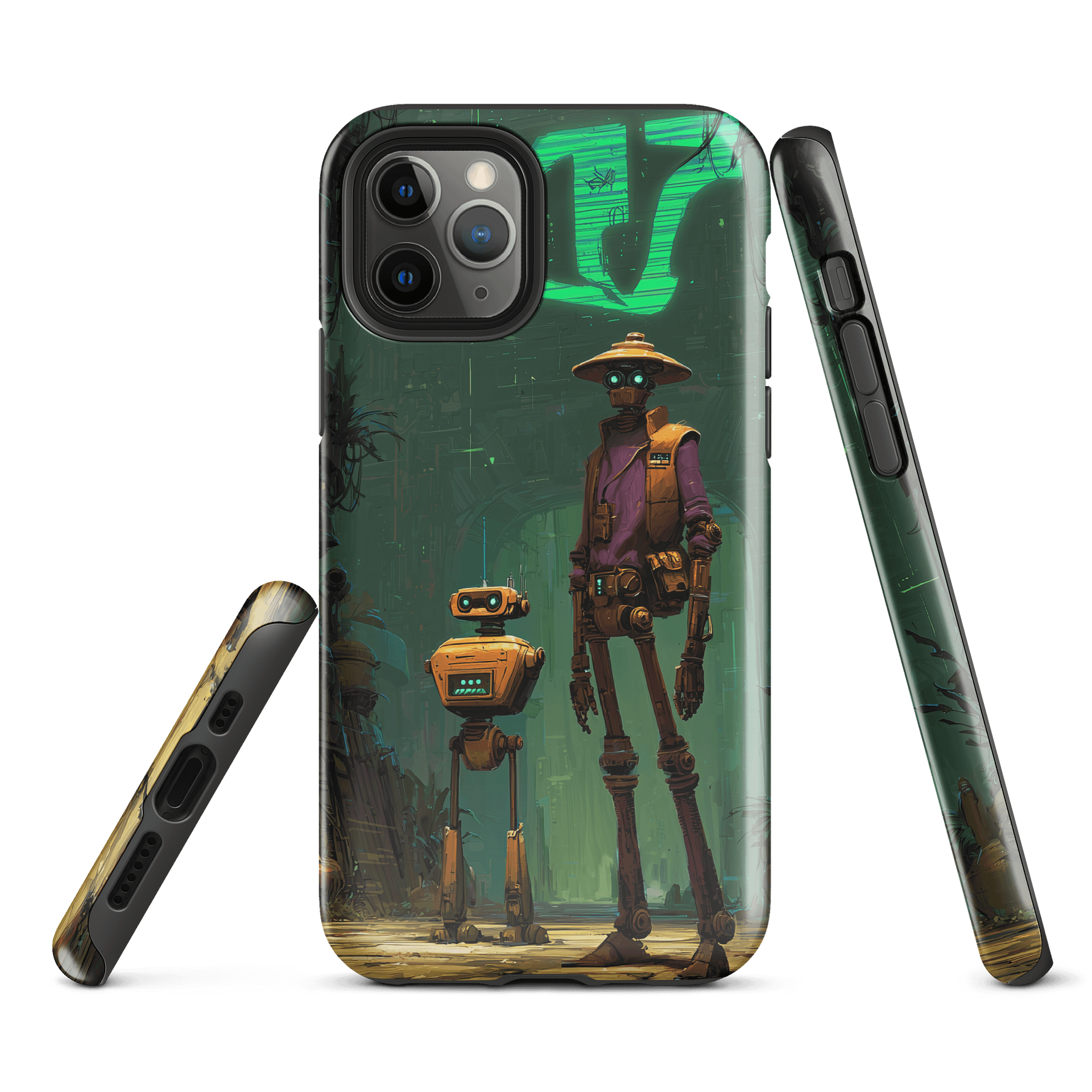 Futuristic Robot Alley iPhone® Tough Case product image (1)