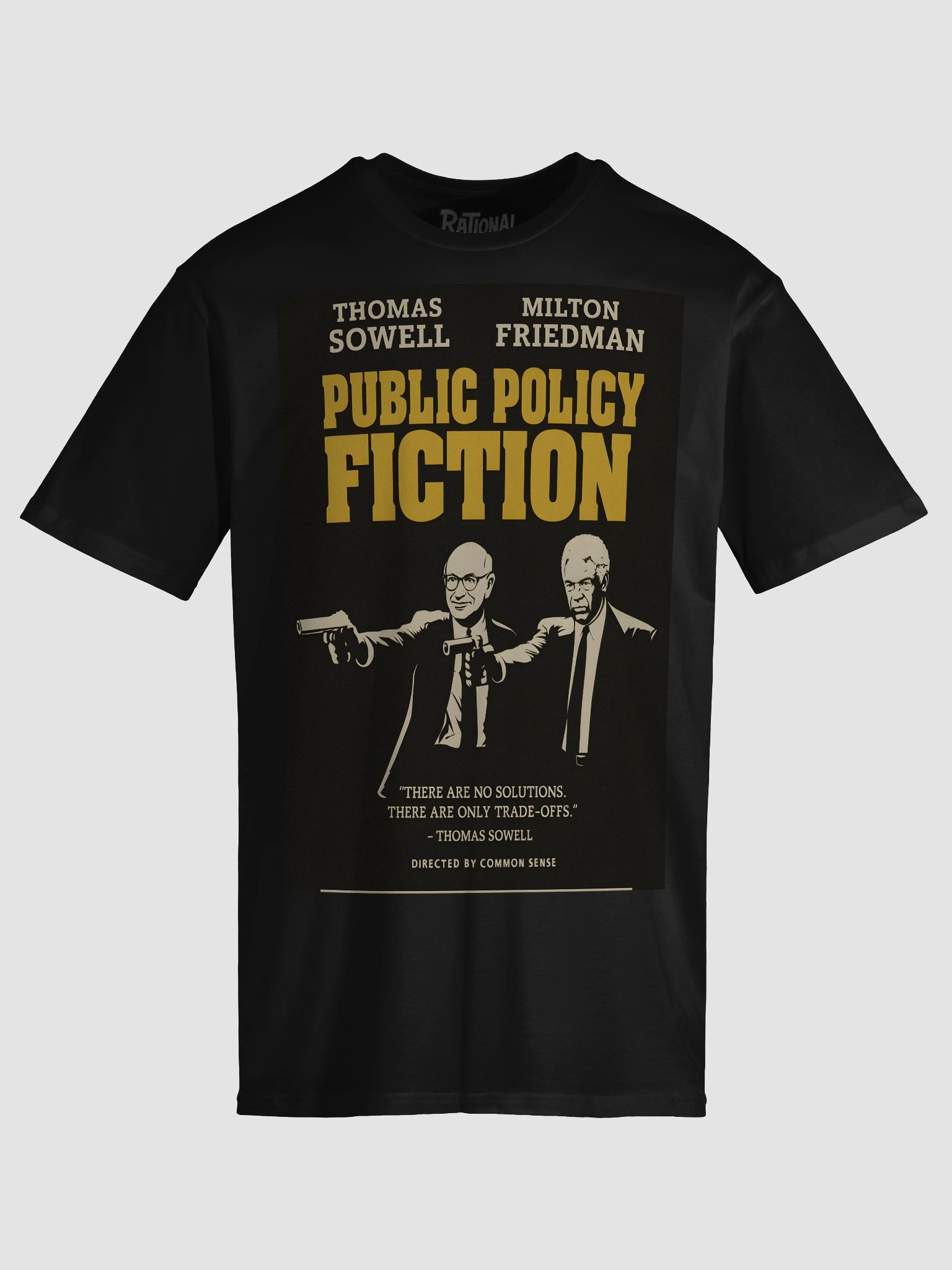 Public Policy Fiction – Sowell & Friedman Tribute Tee (Premium Version) product image (2)