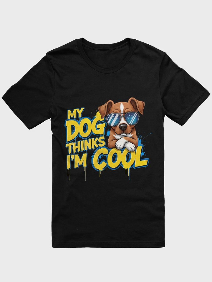 My Dog Thinks I'm Cool – Golden Retriever Cartoon T-Shirt product image (1)