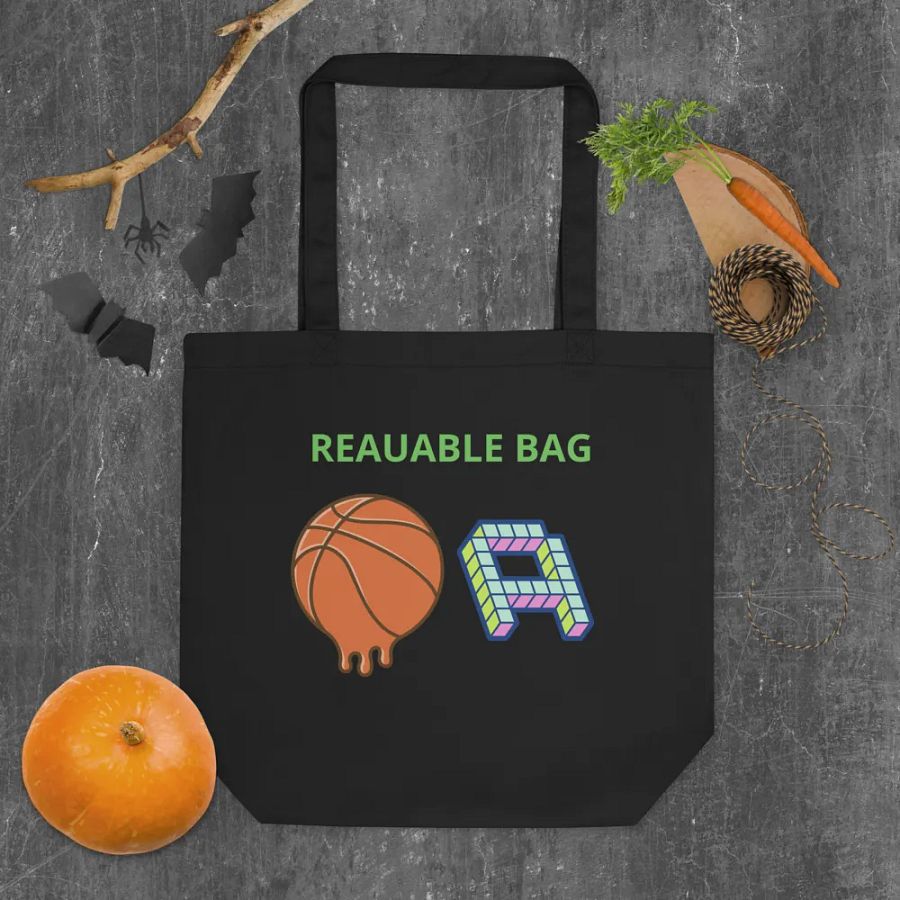 Reausable bag with basketball product image (5)