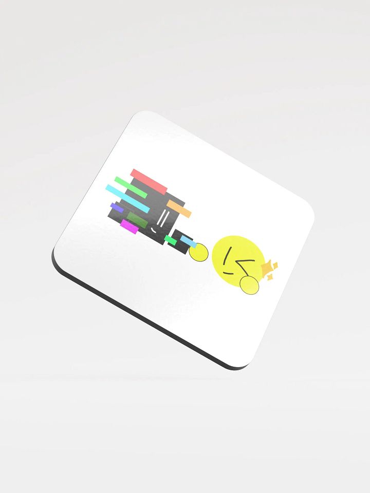 Bobby & Glitchy (Fist Bump) Coaster product image (1)