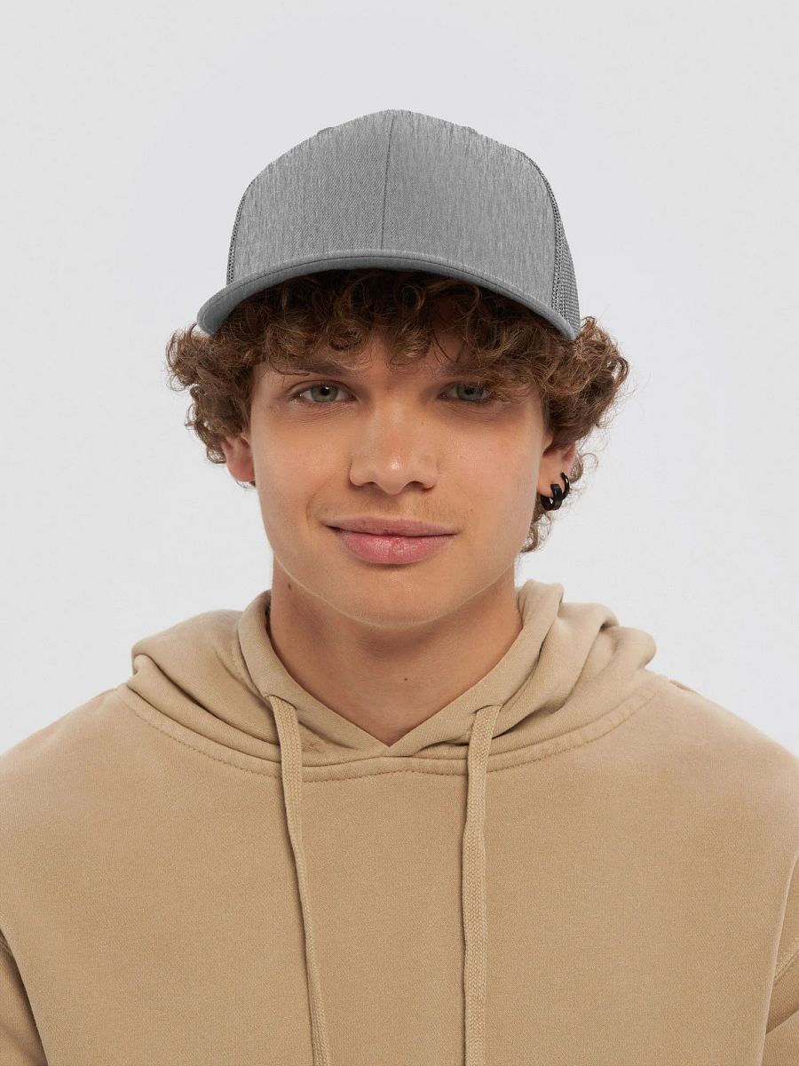 Richardson Trucker Hat - TDS Music Embroidered Cap in Black, Gray, Red, and Green with Mesh Back product image (5)
