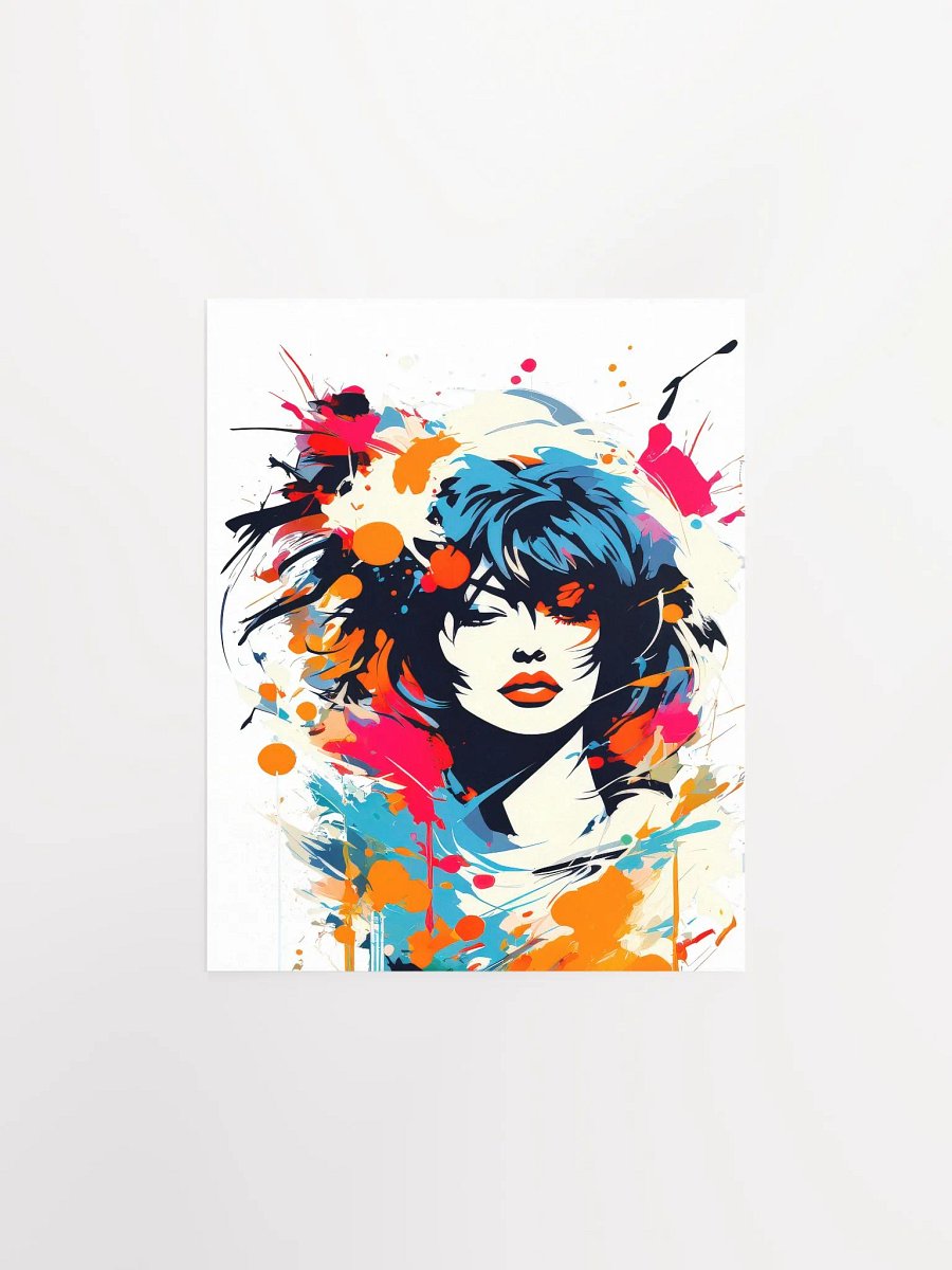 Abstract Woman v13 - Vintage Style Poster - Rock Girl - Small and Standard Sizes - 8x10-11x14-12x16-16x20 Inches product image (1)