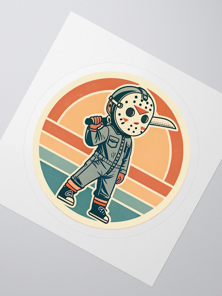 Retro Horror Hockey mask Sticker product image (5)