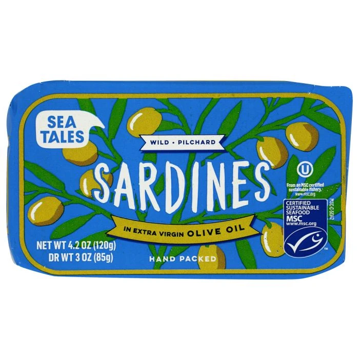 SEA TALES: Sardines In Extra Virgin Olive Oil With Lemon, product image (1)