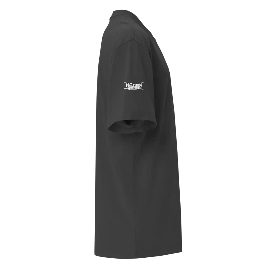 White HApex Gear Black Logo Premium Oversized Faded T-Shirt product image (11)