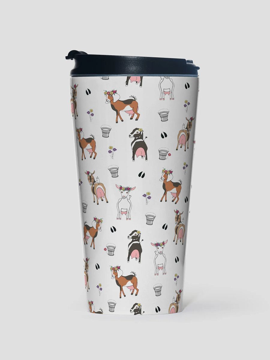 Dairy Goat Stainless Steel Travel Mug product image (1)