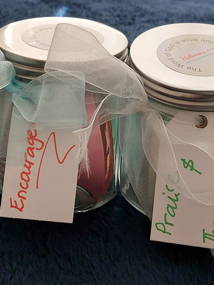 Scriptures in a Jar - Mother's Day/Father's Day Gift for Churches (10 jars) product image (1)