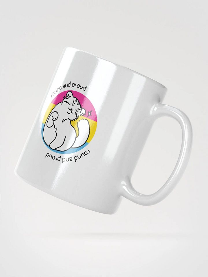 Round and Proud Manul Pansexual Version - White Mug product image (5)