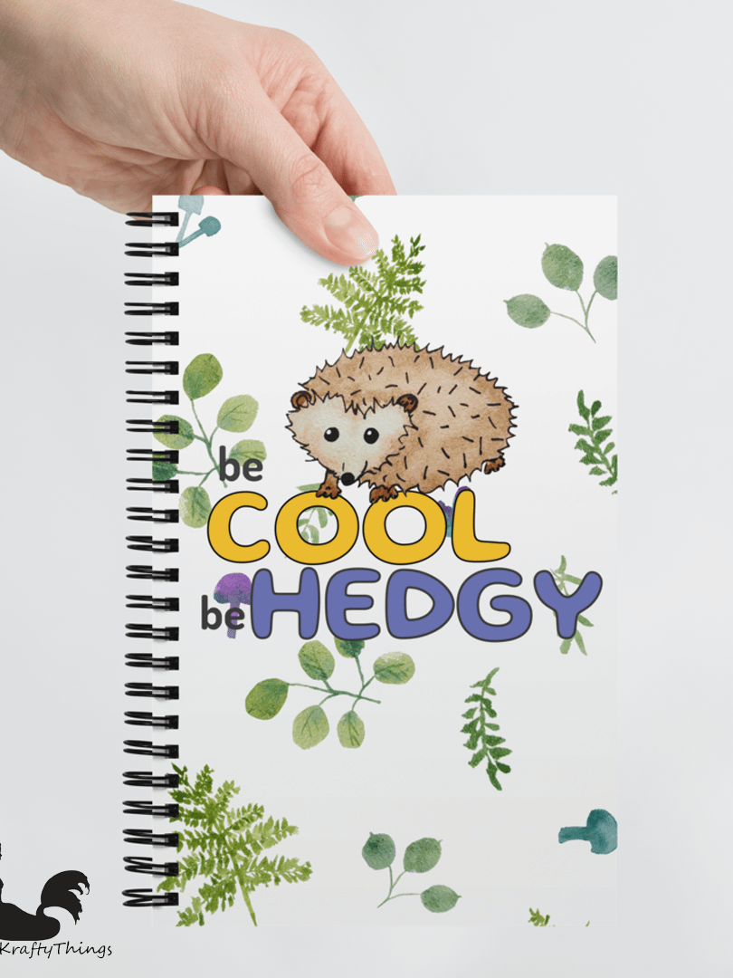 Be Cool Be Hedgy Hedgehog Notebook product image (6)