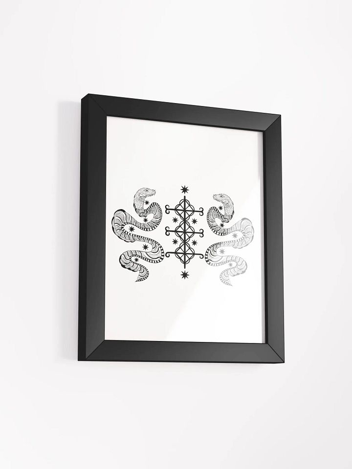 Frame with Damballah, Ayida Wedo vèvè product image (13)