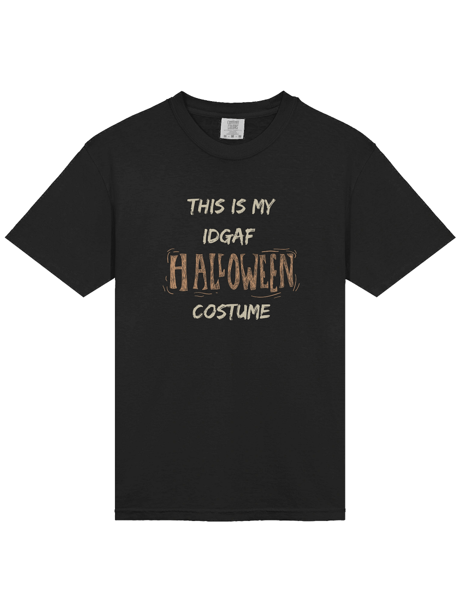 Men's Lazy Halloween Costume Shirt – “This Is My IDFAF Costume” Funny Sarcastic Tee product image (1)