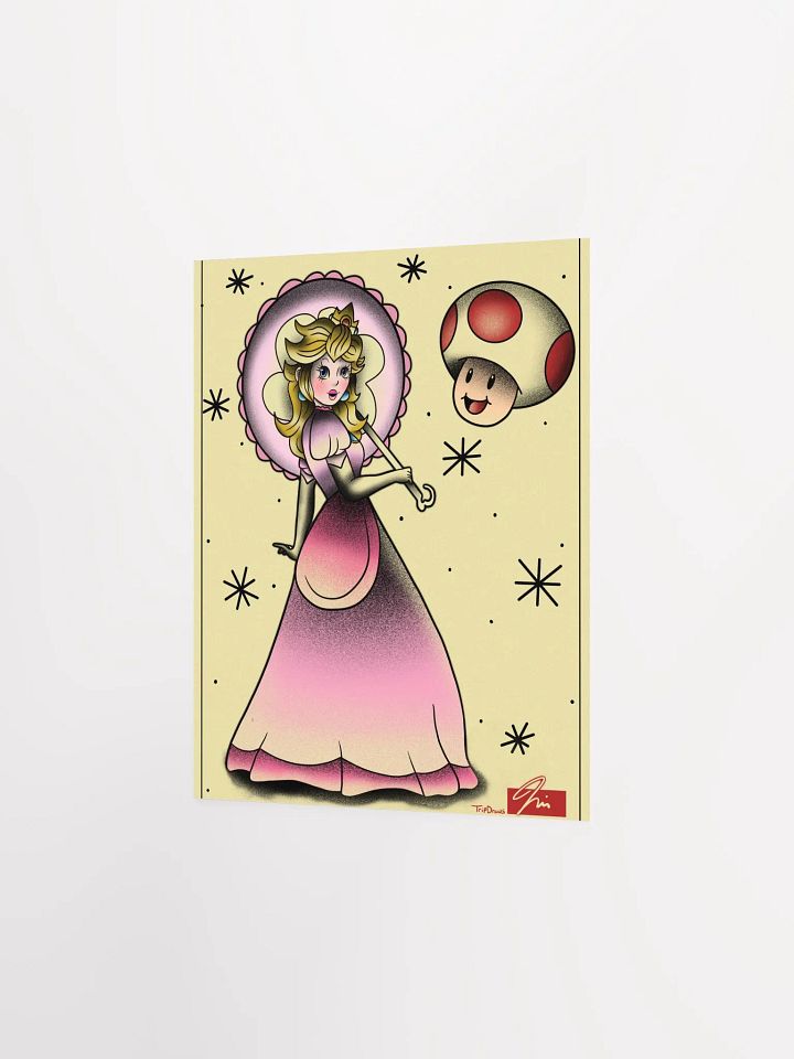 Princess Peach- American Traditional Flash Poster product image (8)