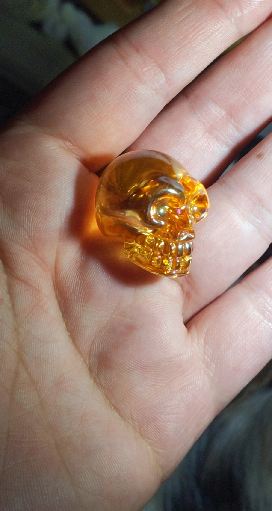 Orange Aura Quartz Skull #2 product image (3)