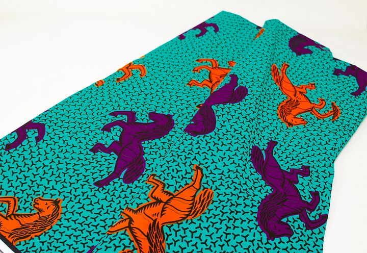 Tessuto Wax Print - Design Cavallini - cod.589/B product image (2)